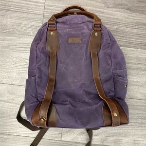 Purple Canvas Della Q Makers Backpack